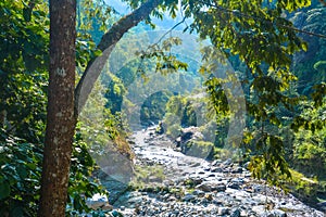 Rishi Khola Reshi River Khola in Nepali meaning a small stream photo